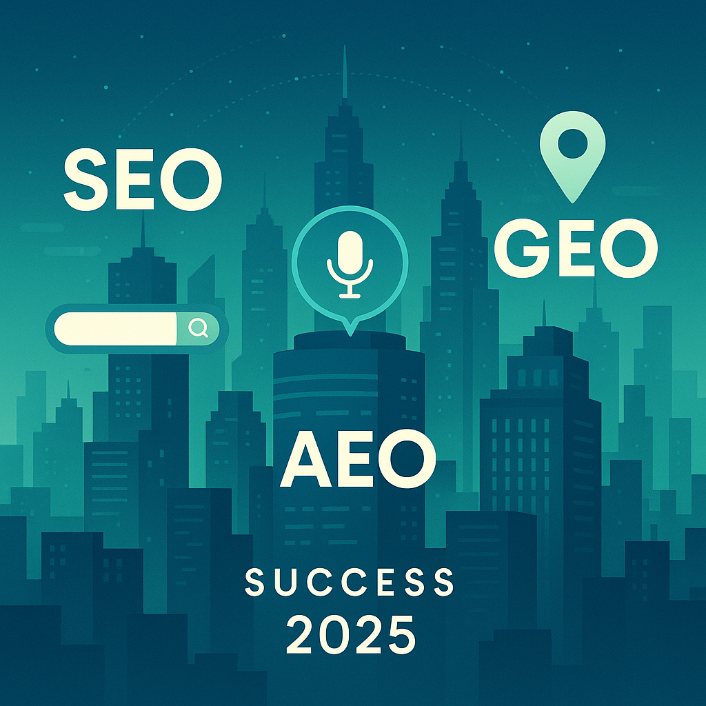 SEO, AEO, and GEO Digital Marketing Trifecta