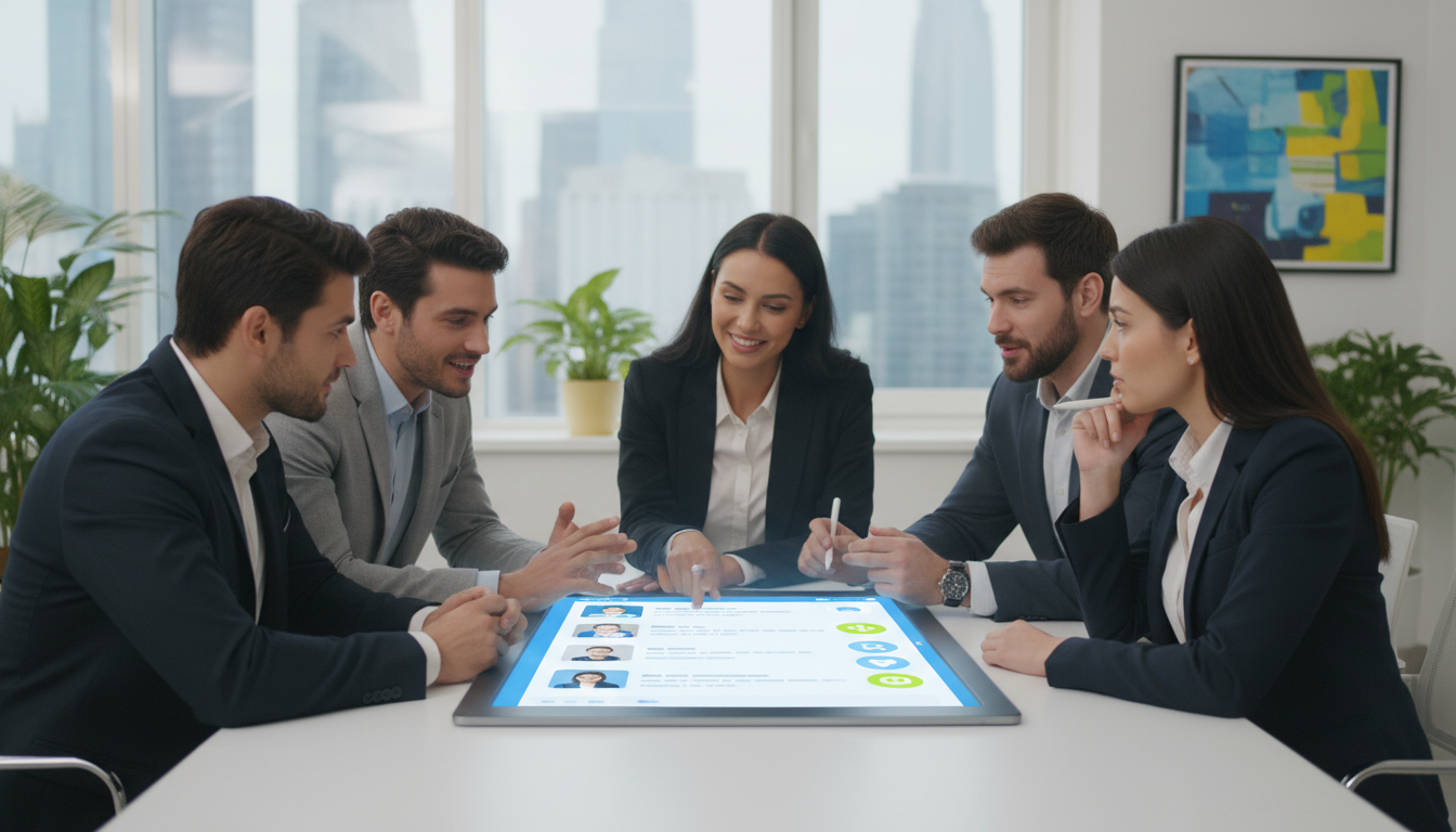 AI-generated image: Generate a detailed image prompt for a professional article titled Mastering LinkedIn Content: Strat...